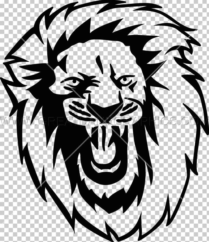 Lion Roar Printed T-shirt PNG, Clipart, Animals, Art, Artwork, Big Cats, Black And White Free PNG Download