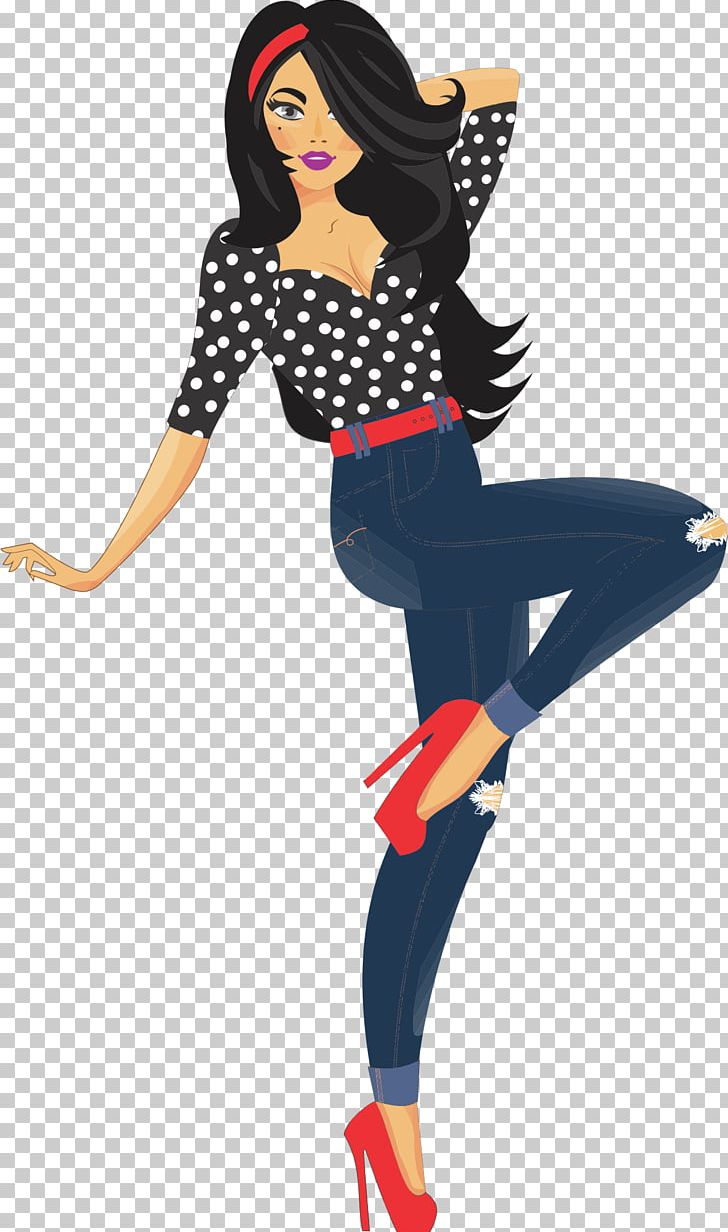 Free: Girl Shopping Clipart Transparent - Fashion Girl Clipart Png