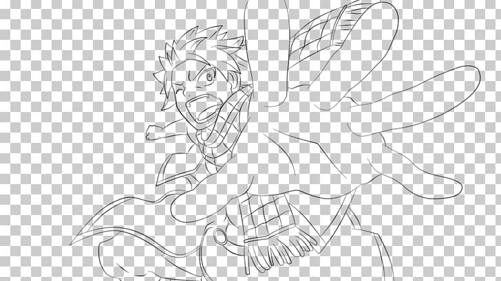 Natsu Dragneel Happy Line Art Fairy Tail Sketch PNG, Clipart, Angle, Arm, Artwork, Black, Cartoon Free PNG Download