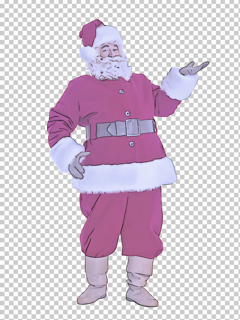 Santa Claus PNG, Clipart, Animation, Costume, Magenta, Mascot, Outerwear Free PNG Download