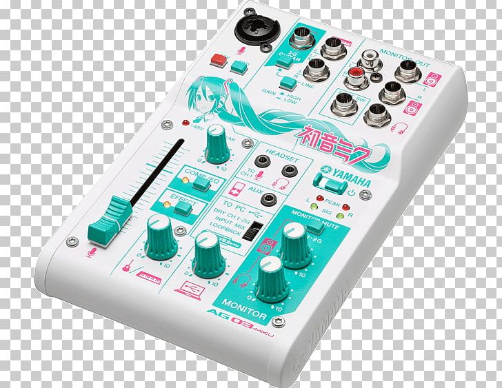 Audio Mixers Hatsune Miku Yamaha Corporation Crypton Future Media PNG, Clipart, Audio, Audio Mixers, Crypton Future Media, Effects Processors Pedals, Electronic Component Free PNG Download