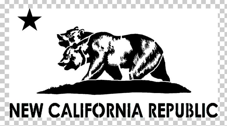 California Republic Flag Of California Fallout: New Vegas PNG, Clipart, Black And White, California, Carnivoran, Dog Like Mammal, Fictional Character Free PNG Download