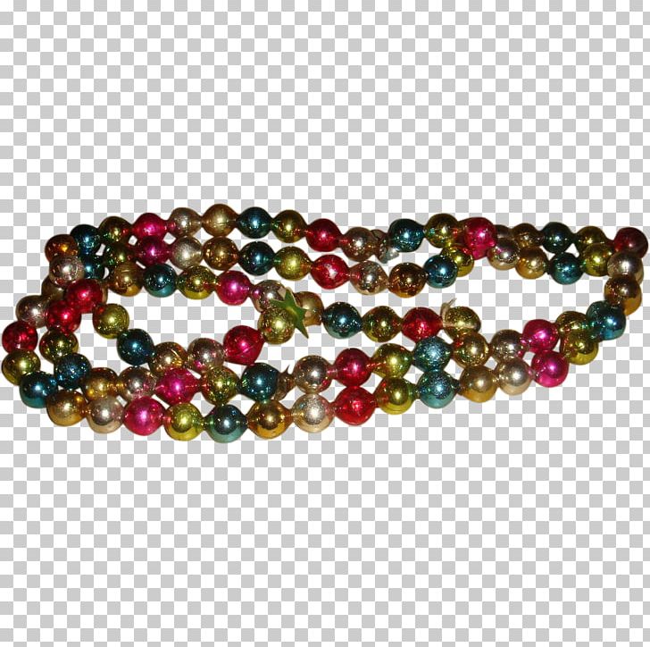 Bead Bracelet Magenta Gemstone PNG, Clipart, Bead, Beads, Bracelet, Christmas Garland, Fashion Accessory Free PNG Download