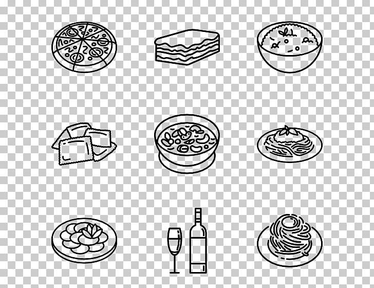 Italian Cuisine Pasta Computer Icons PNG, Clipart, Angle, Area, Black And White, Circle, Computer Icons Free PNG Download