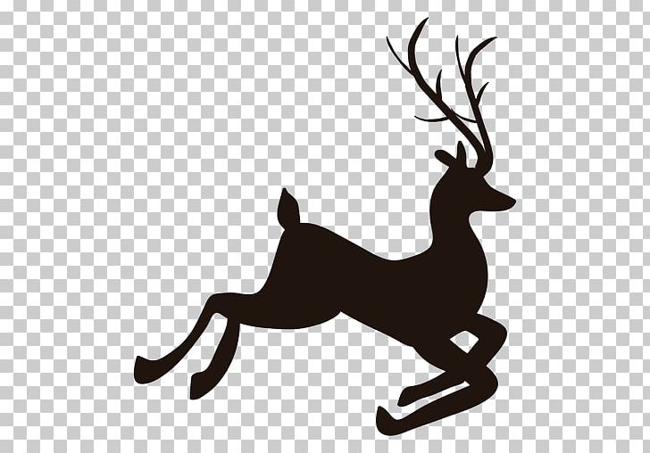 Reindeer Silhouette PNG, Clipart, Antler, Black And White, Cartoon, Clip Art, Deer Free PNG Download