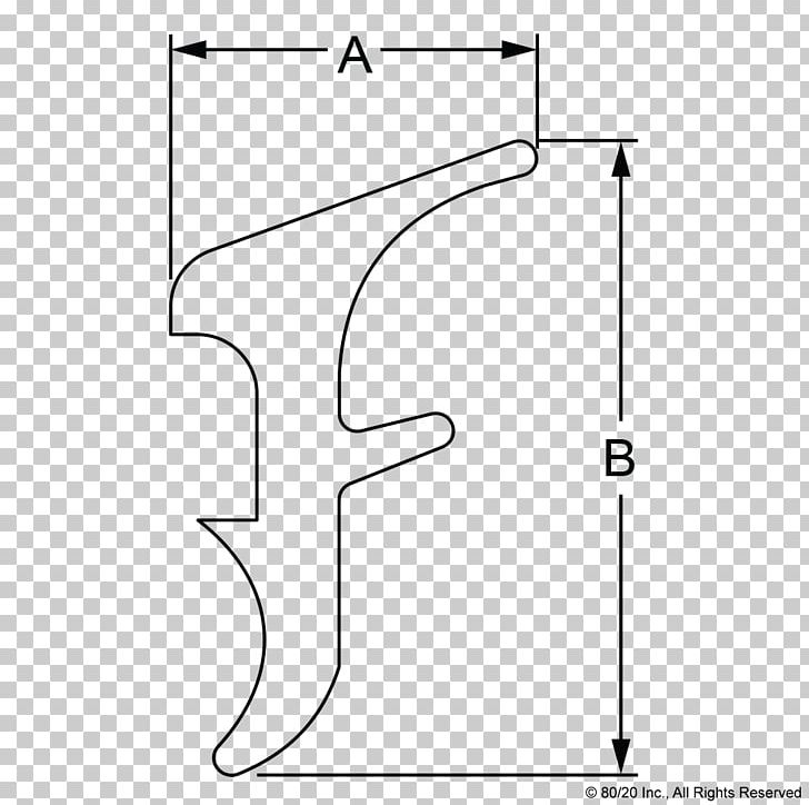 T-slot Nut 80/20 Plastic /m/02csf PNG, Clipart, 8020, Angle, Area, Black And White, Diagram Free PNG Download