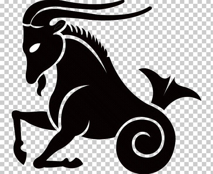 Capricorn Astrological Sign Astrology Zodiac Horoscope PNG, Clipart, Artwork, Astrological Sign, Astrology, Black And White, Carnivoran Free PNG Download