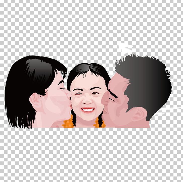 In The Family Cartoon Illustration PNG, Clipart, Animation, Cheek, Child, Conversation, Dau Free PNG Download