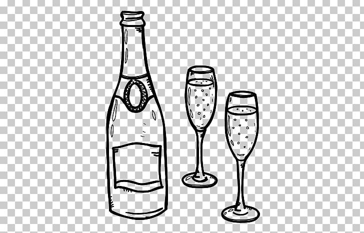 Champagne Glass Beer Wine Coloring Book PNG, Clipart, Barware, Beer, Beer Bottle, Black And White, Bottle Free PNG Download