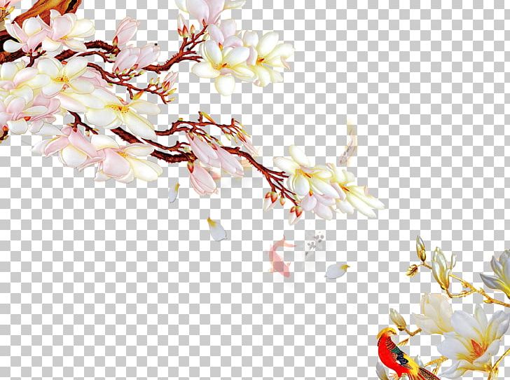 Chinese Painting Computer File PNG, Clipart, Birds, Blossom, Branch, Branches, Cherry Blossom Free PNG Download