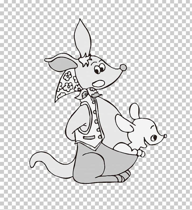 Kangaroo Gratis PNG, Clipart, Animal, Animals, Area, Art, Black And White Free PNG Download