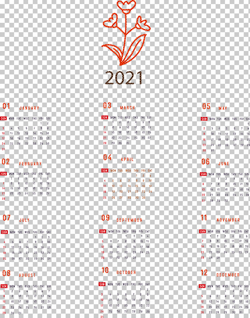 Printable 2021 Yearly Calendar 2021 Yearly Calendar PNG, Clipart, 2021 Yearly Calendar, Calendar System, Meter Free PNG Download