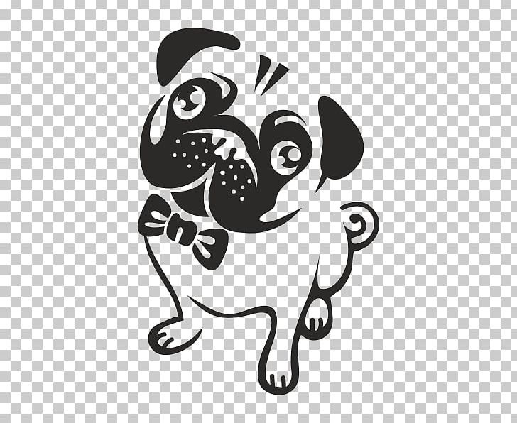 Pug Puppy T-shirt Bulldog Decal PNG, Clipart, Animals, Black, Black And White, Bulldog, Canidae Free PNG Download