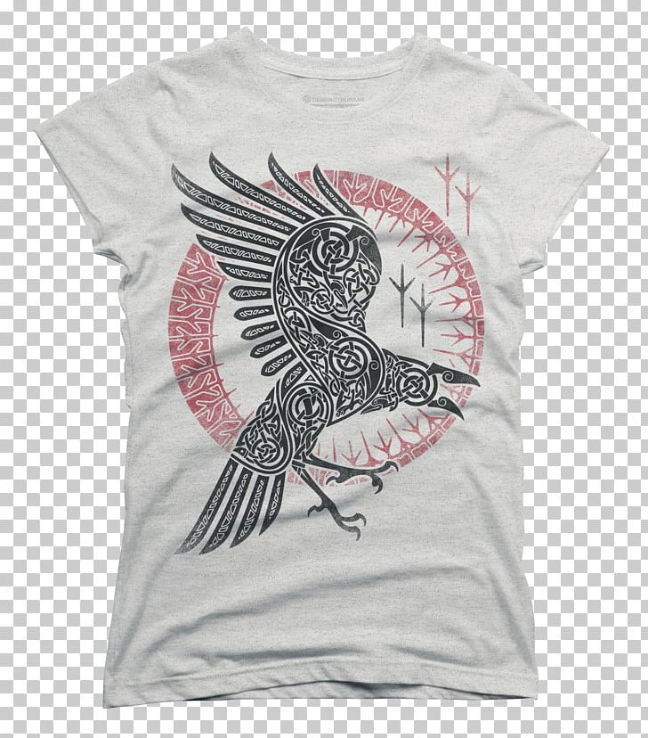 T-shirt Raven Banner Odin Common Raven Spreadshirt PNG, Clipart, Bird Of Prey, Clothing, Clothing Sizes, Common Raven, Design By Humans Free PNG Download