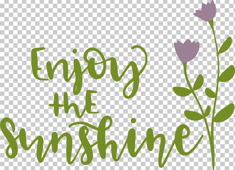 Sunshine Enjoy The Sunshine PNG, Clipart, Floral Design, Green, Leaf, Logo, Meter Free PNG Download