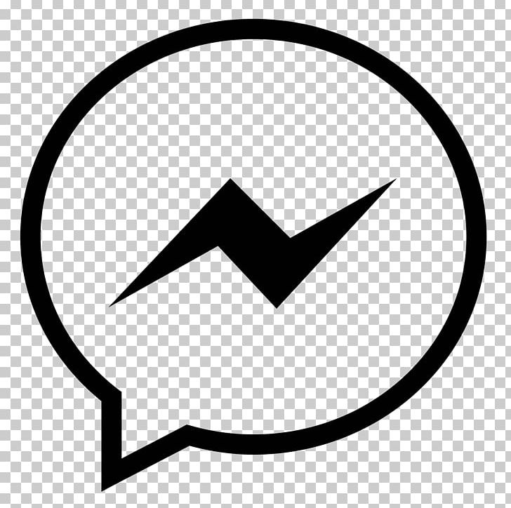Facebook Messenger Computer Icons Online Chat Symbol PNG, Clipart, Advertising, Angle, Area, Black, Black And White Free PNG Download