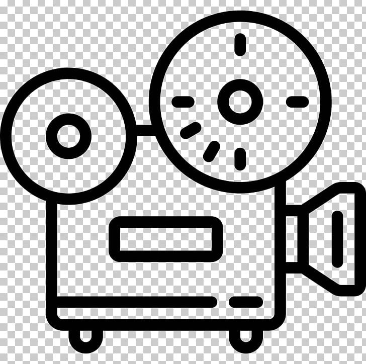 Movie Projector Multimedia Projectors Computer Icons Film PNG, Clipart, Area, Black And White, Cinema, Clapperboard, Computer Icons Free PNG Download