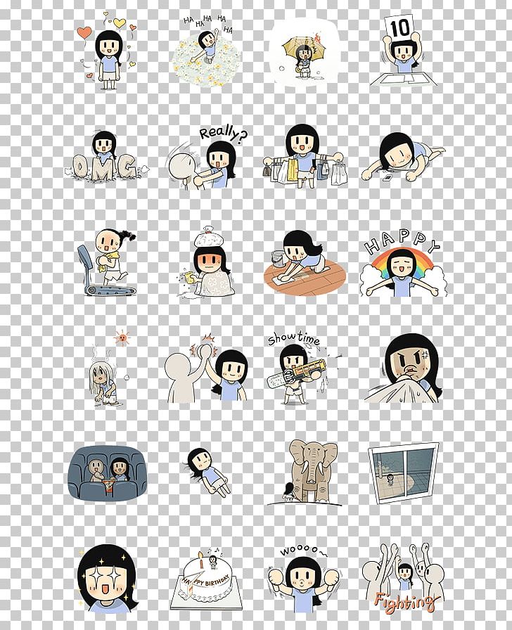 Thailand Sticker LINE Cartoon Animation PNG, Clipart, Animation, Body Jewelry, Brush, Cartoon, Emoticon Free PNG Download