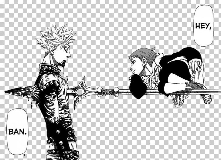 Meliodas The Seven Deadly Sins Manga PNG, Clipart, Anime, Art, Bahasa Indonesia, Black And White, Cartoon Free PNG Download