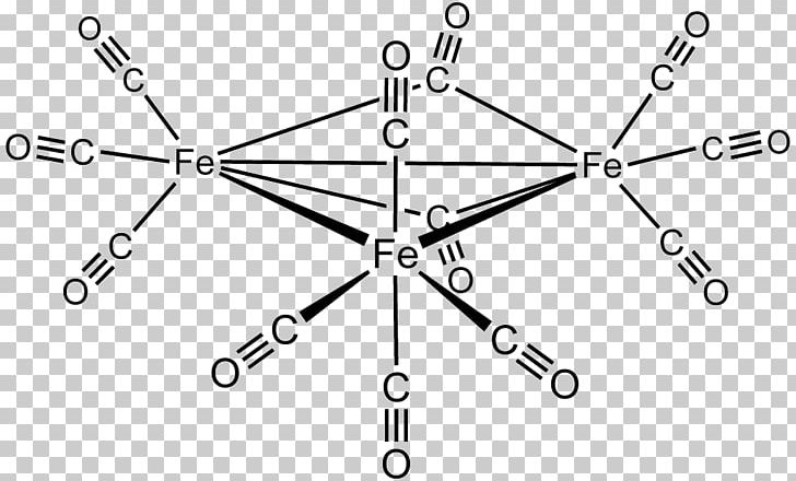 Triiron Dodecacarbonyl Iron Pentacarbonyl Metal Carbonyl Cluster Chemistry PNG, Clipart, Angle, Area, Black And White, Carbon Monoxide, Chemical Element Free PNG Download