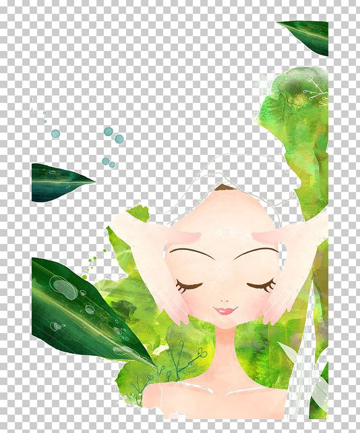 Spa Cosmetology Facial Beauty Parlour Illustration PNG, Clipart, Art, Background Green, Beauty, Beauty Salon, Bijin Free PNG Download