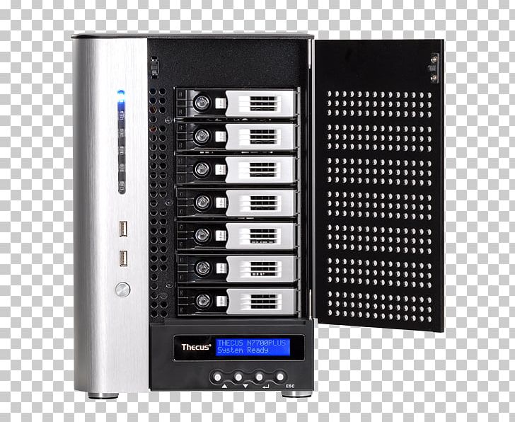 Network Storage Systems Origin Storage Thecus N7700SAS RAID Computer Servers PNG, Clipart, 10 Gigabit Ethernet, Audio Equipment, Computer, Computer Network, Data Storage Free PNG Download