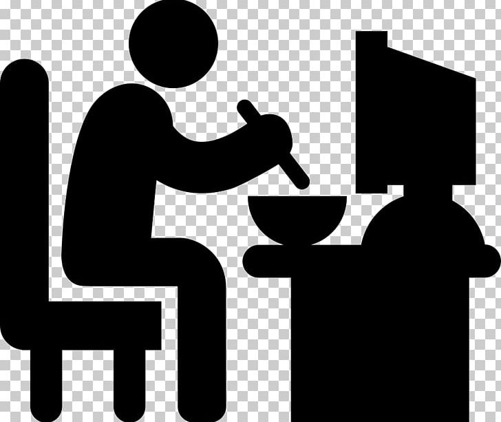 Computer Icons Eating Lunch Desk PNG, Clipart, Black And White, Brand, Communication, Computer, Computer Icons Free PNG Download
