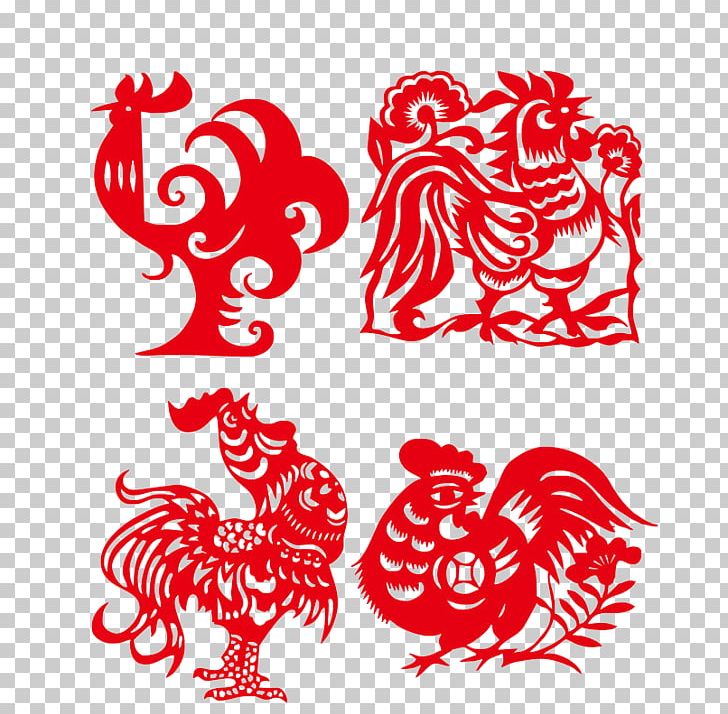 Papercutting Rooster Gratis PNG, Clipart, Animals, Area, Black And White, Coq, Download Free PNG Download