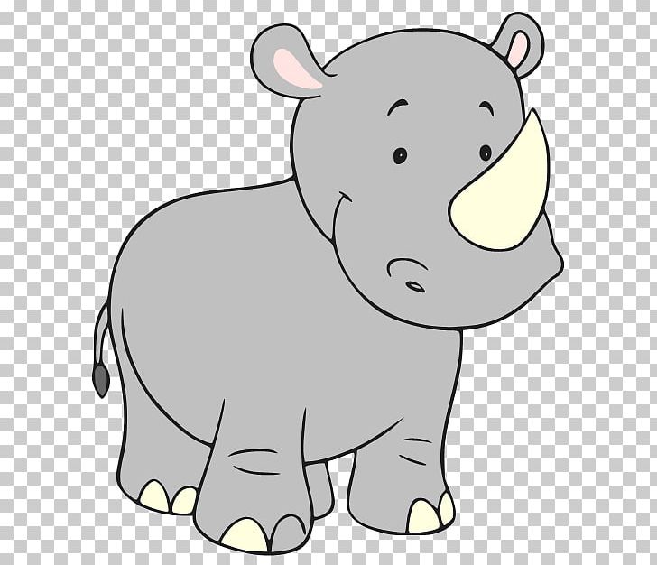 Rhinoceros Cuteness PNG, Clipart, Animal Figure, Area, Artwork, Black And White, Black Rhinoceros Free PNG Download