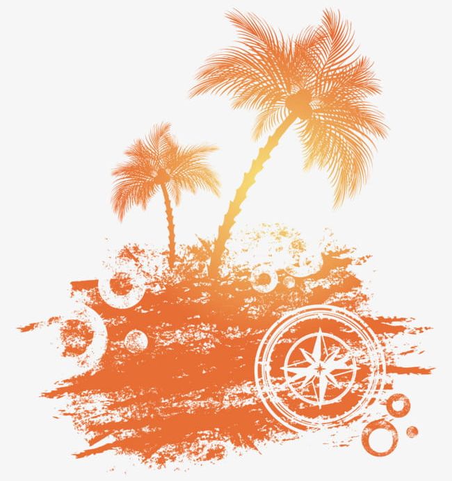 Summer Painting Material Free To Pull PNG, Clipart, Art, Beginning, Beginning Of Summer, Coconut, Coconut Tree Free PNG Download