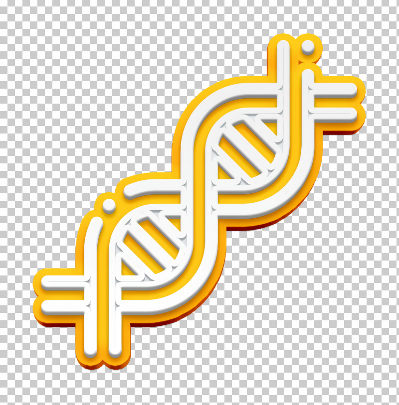 Dna Icon Biology Icon PNG, Clipart, Biology Icon, Dna Icon, Line, Text, Yellow Free PNG Download