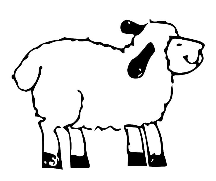Sheep Cattle Goat PNG, Clipart, Black, Black And White, Cartoon, Cow Goat Family, Dairy Cattle Free PNG Download