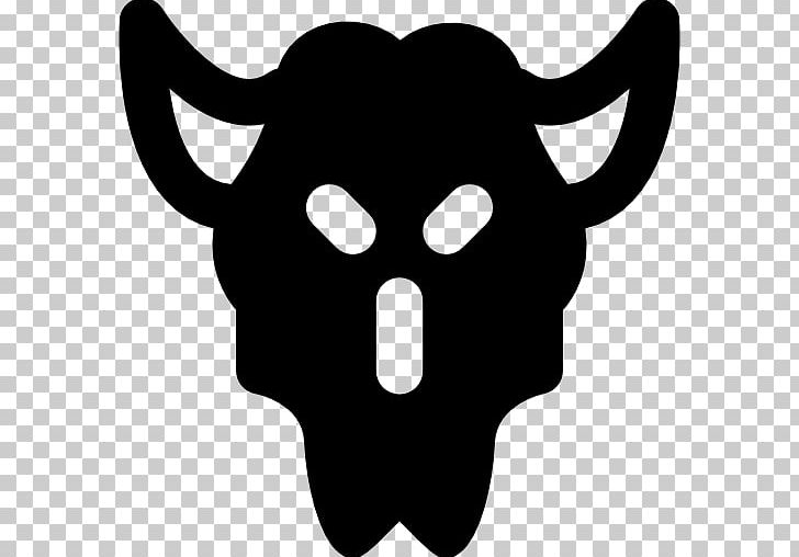 Snout Cattle Silhouette White PNG, Clipart, Animals, Animal Skull, Black, Black And White, Black M Free PNG Download