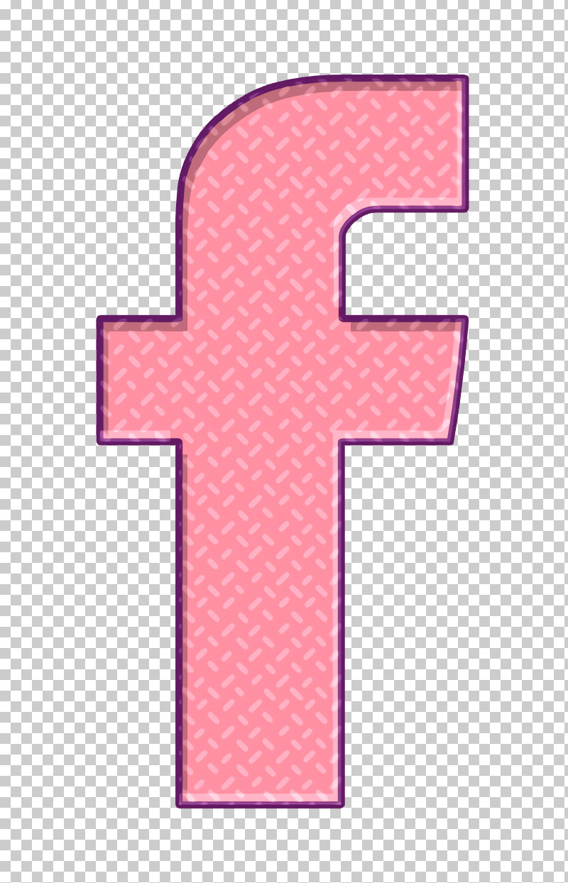 Social Icon Social Icon Facebook Social Logo Icon PNG, Clipart, Cross, Line, Material Property, Pink, Religious Item Free PNG Download