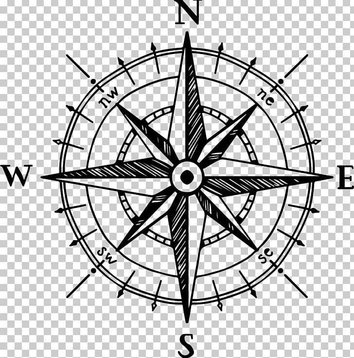 North Compass Rose Drawing PNG, Clipart, Angle, Bicycle Part, Compass, Design, Hand Free PNG Download