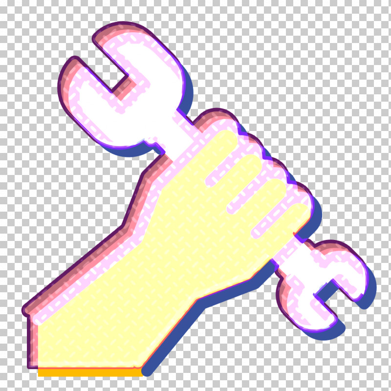 Wrench Icon Labor Icon Repair Icon PNG, Clipart, Finger, Gesture, Hand, Labor Icon, Neon Free PNG Download