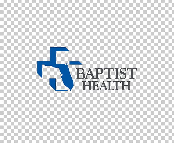 Logo Baptist Health South Florida Baptist Hospital Brand PNG, Clipart, Angle, Area, Baptist Health South Florida, Baptist Hospital, Blue Free PNG Download