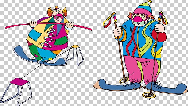 Performance Clown Skiing Circus PNG, Clipart, Art, Balloon Cartoon, Boy Cartoon, Cartoon, Cartoon Alien Free PNG Download