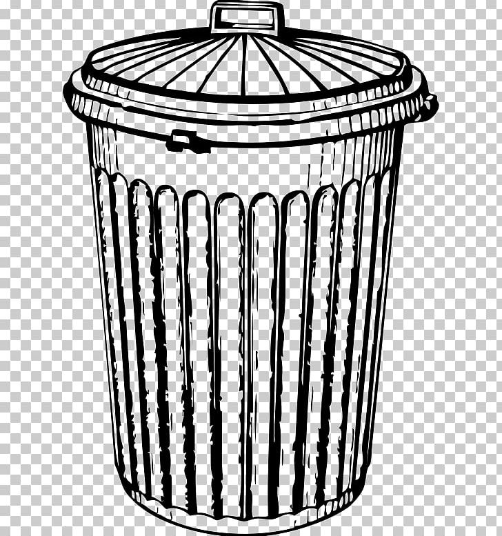 Rubbish Bins & Waste Paper Baskets Tin Can PNG, Clipart, Basket, Black And White, Computer Icons, Drawing, Dumpster Free PNG Download