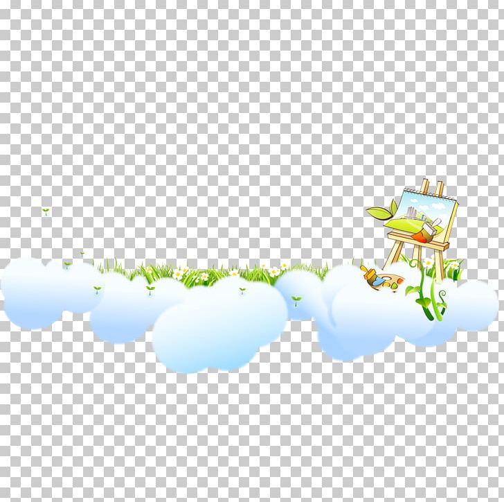 Poster PNG, Clipart, Area, Artificial Grass, Blue, Cartoon Grass, Clouds Free PNG Download
