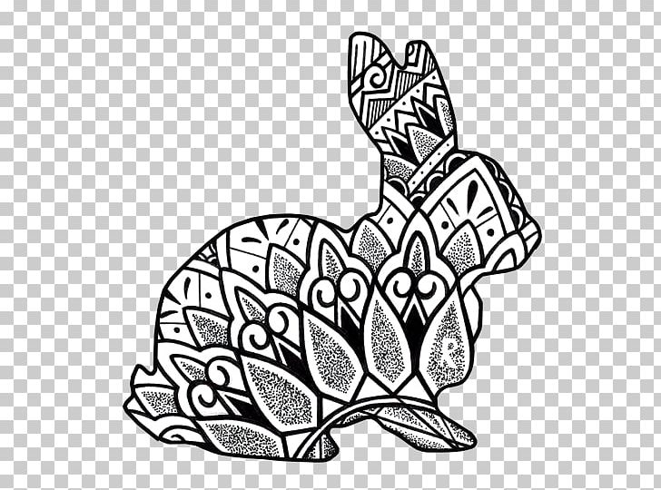 Black Rabbit Ink Tattoo Flash Drawing Line Art PNG, Clipart, Art, Artwork, Black And White, Drawing, Fauna Free PNG Download