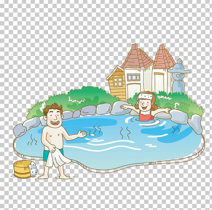 Hot Spring Cartoon Illustration PNG, Clipart, Art, Balloon Cartoon, Cartoon Character, Cartoon Eyes, Fictional Character Free PNG Download