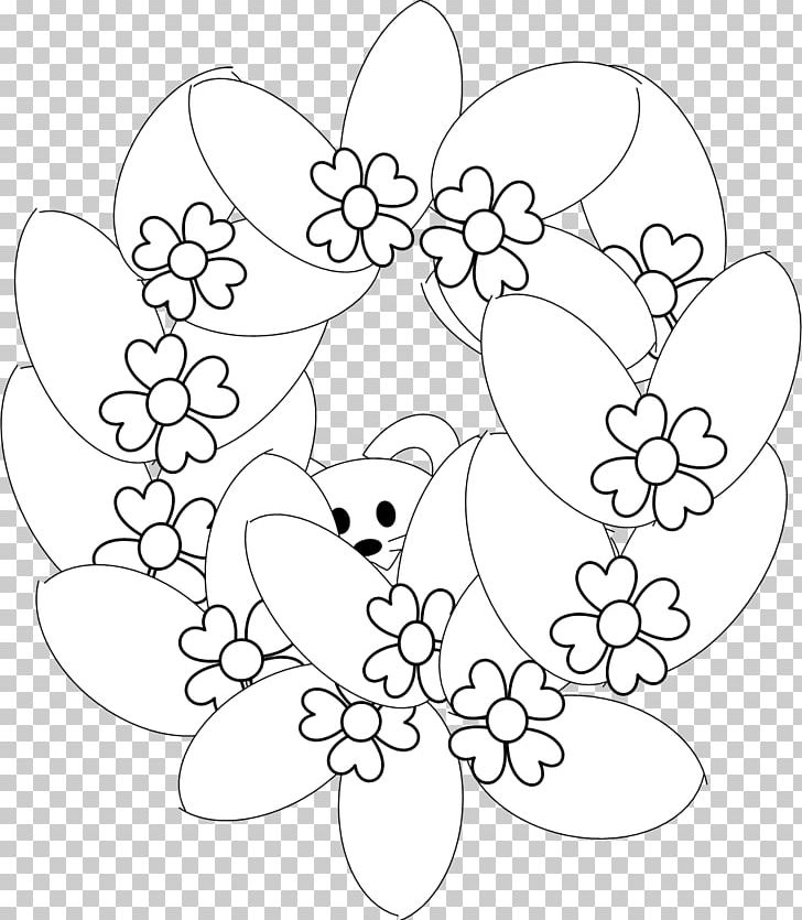Flower Easter Egg Petal Palm Sunday PNG, Clipart, Black, Black And White, Branch, Child, Circle Free PNG Download