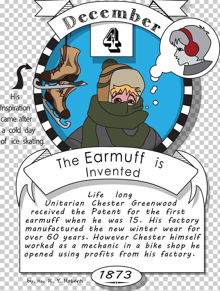 Earmuffs Farmington Invention PNG, Clipart, Cartoon, Chester, Chester Greenwood, Coloring Book, Comics Free PNG Download