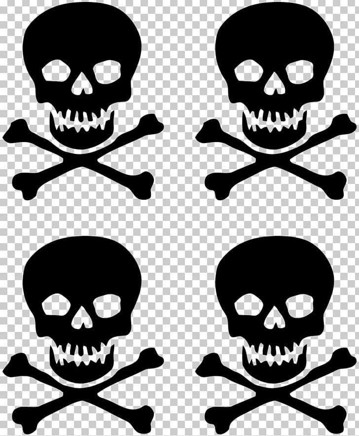 Skull And Crossbones Sticker Wall Decal T-shirt PNG, Clipart, Adhesive, Bad, Bad Smell, Black And White, Bone Free PNG Download