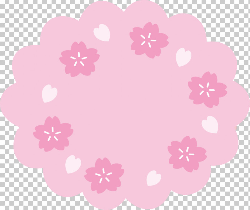 Cherry Flower Frame Sakura Frame Floral Frame PNG, Clipart, Cherry Blossom, Cherry Flower Frame, Circle, Cloud, Floral Design Free PNG Download