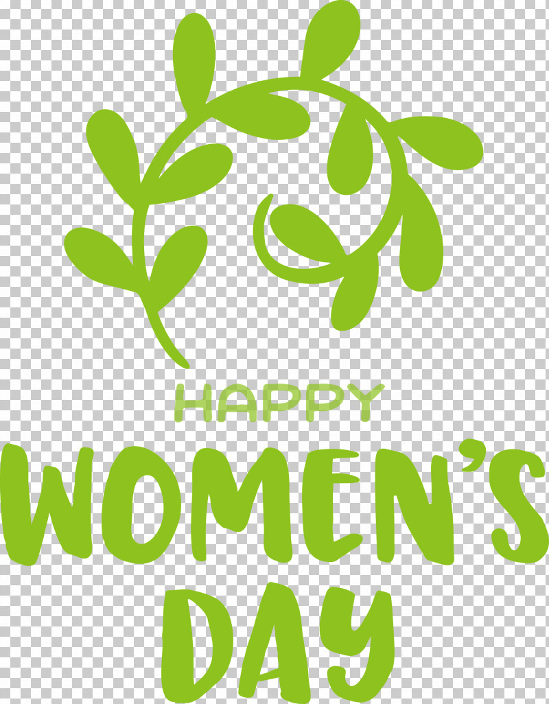 Happy Women’s Day Women’s Day PNG, Clipart, Biology, Green, Leaf, Line, Logo Free PNG Download