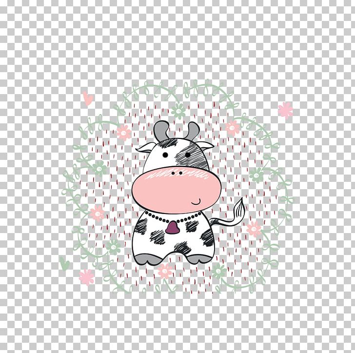 Cattle Calf Little Cow Drawing PNG, Clipart, Animals, Bull, Cartoon, Circle, Cow Free PNG Download