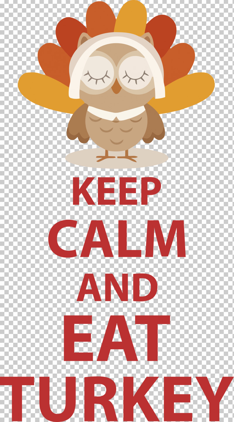 Eat Turkey Keep Calm Thanksgiving PNG, Clipart, Behavior, Cartoon, Character, Flower, Happiness Free PNG Download