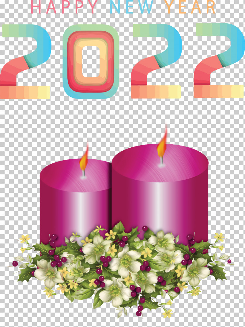 Happy 2022 New Year 2022 New Year 2022 PNG, Clipart, Candle, Candle In Glass Christmas, Candlestick, Color, Flameless Candle Free PNG Download